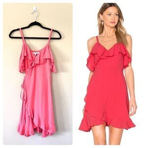 Revolve Ruffle Cold Shoulder Dress